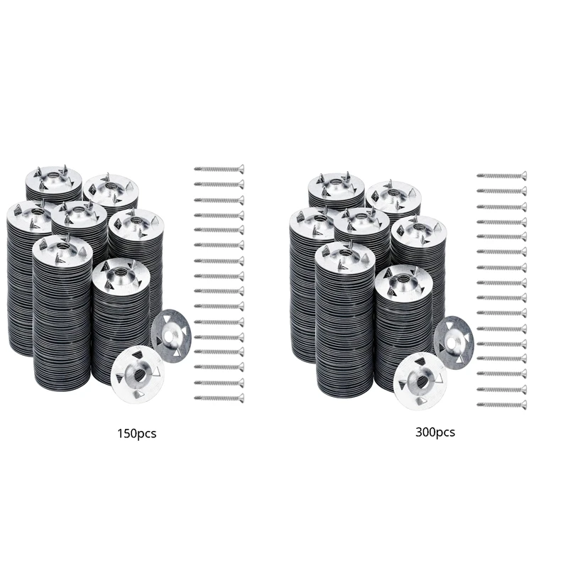 

300Pcs Foam Board Fasteners Washers For Installation Of Foam Board Panels Foam Board Screws And Washers Durable Easy Install