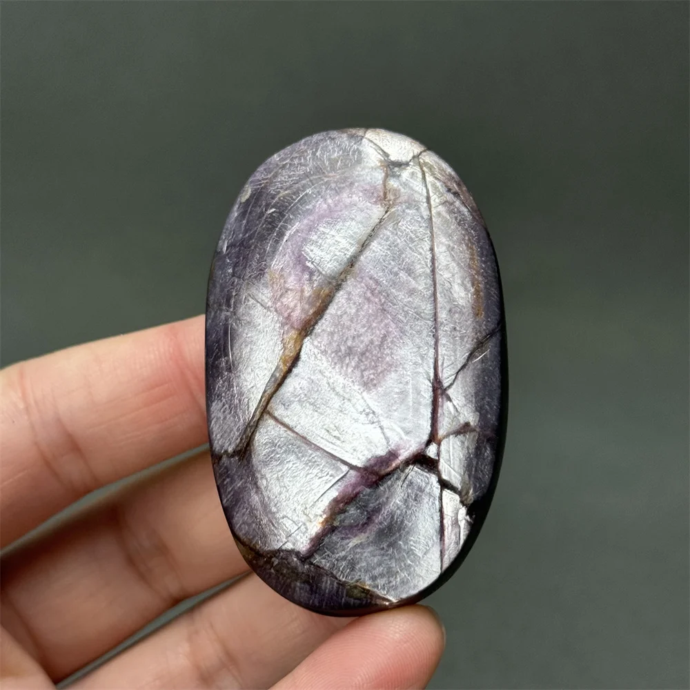 

Natural High Quality Purple Lepidolite Palm Play Glowing Reiki Treatment Meditation Sacrifice Energy Home Garden Decoration