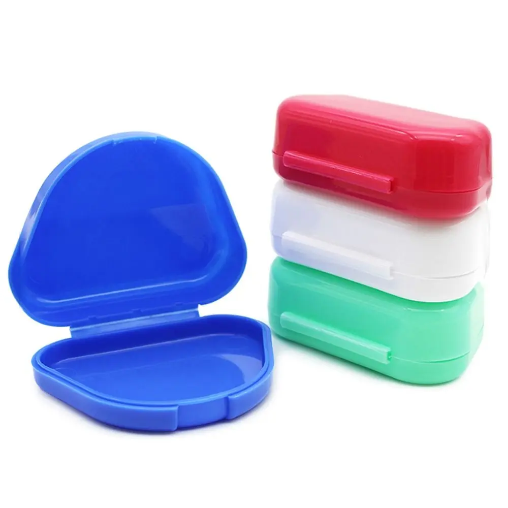 Custodia protettiva per denti finti custodia protettiva in plastica custodia portatile per bretelle a più colori custodia ortodontica scatola di fermo dentale donna uomo