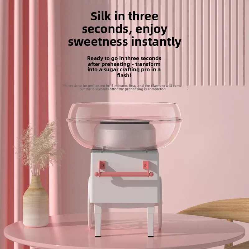 Home Cotton Candy Machine Fully Automatic Mini DIY Small Cart Toy Non Commercial Cotton Candy Machine