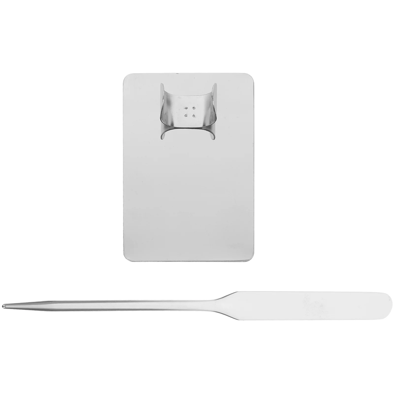 

1 set 1 Set Stainless Steel Makeup Mixing Palette With Spatula For Nail Pigment Color Blending Professional Tool Kit