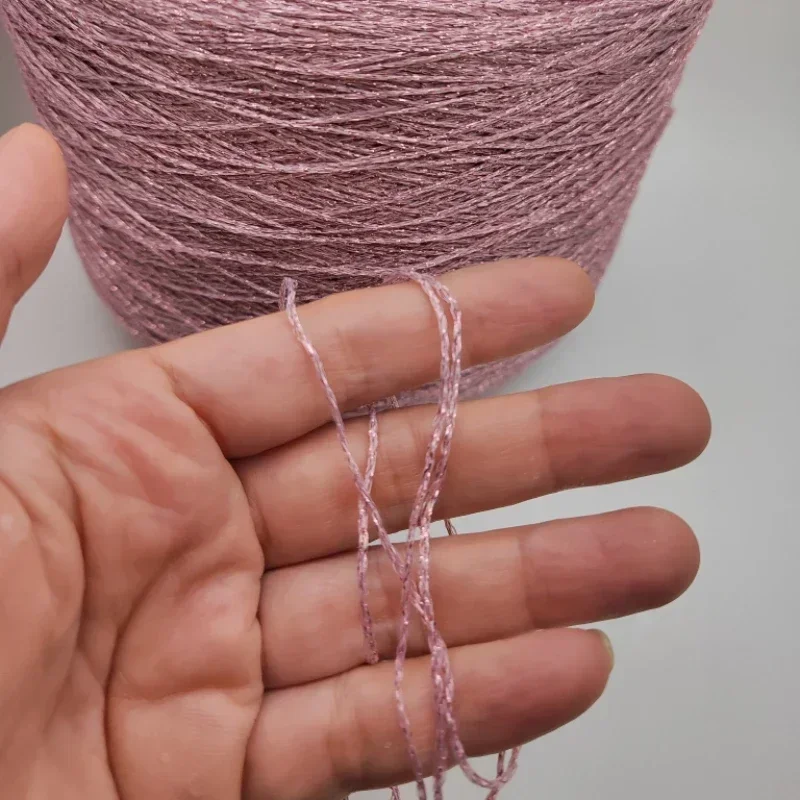 50g New Selling Pure Silk Glitter Yarn Gold Silver Hollow Thread DIY Hyunya Bag Bear Crochet Doll Knitting Yarn Hand Woven Gift