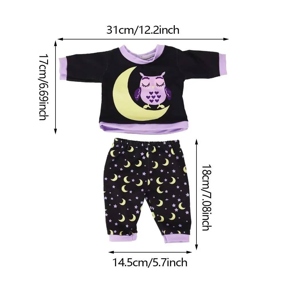 Fit 18Inch/43cm Speelhuis Poppenhuis Accessoires T-shirt Broek Poppenkleertjes Onderjurk Jarretel Broek