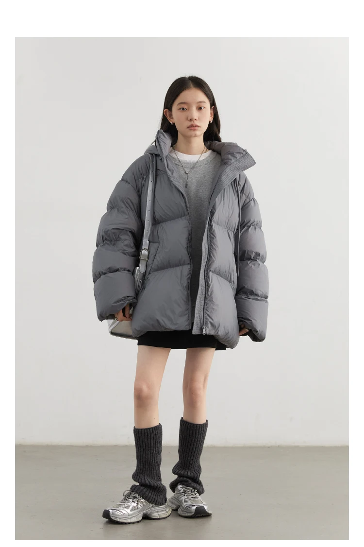 CHIC VEN Women Down Coats Solid Loose New Hooded 90 White Duck Down Down Jacket Puffs Female Outerwear Autumn Winter 2026