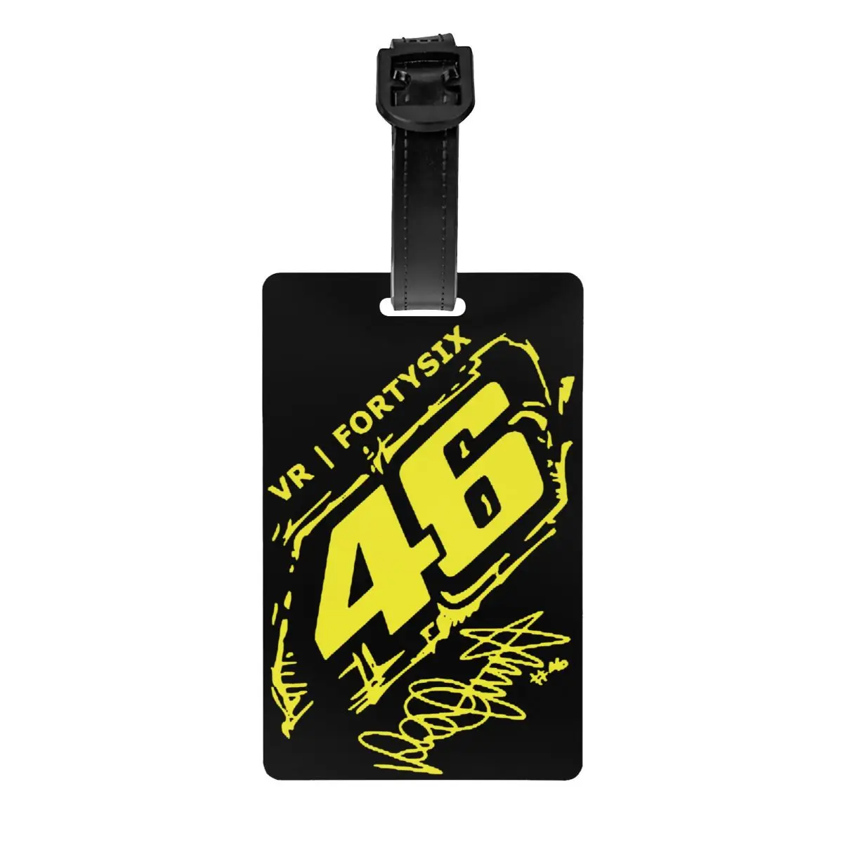 

Custom Rossi Luggage Tag Privacy Protection Motorcycle Racing Baggage Tags Travel Bag Labels Suitcase