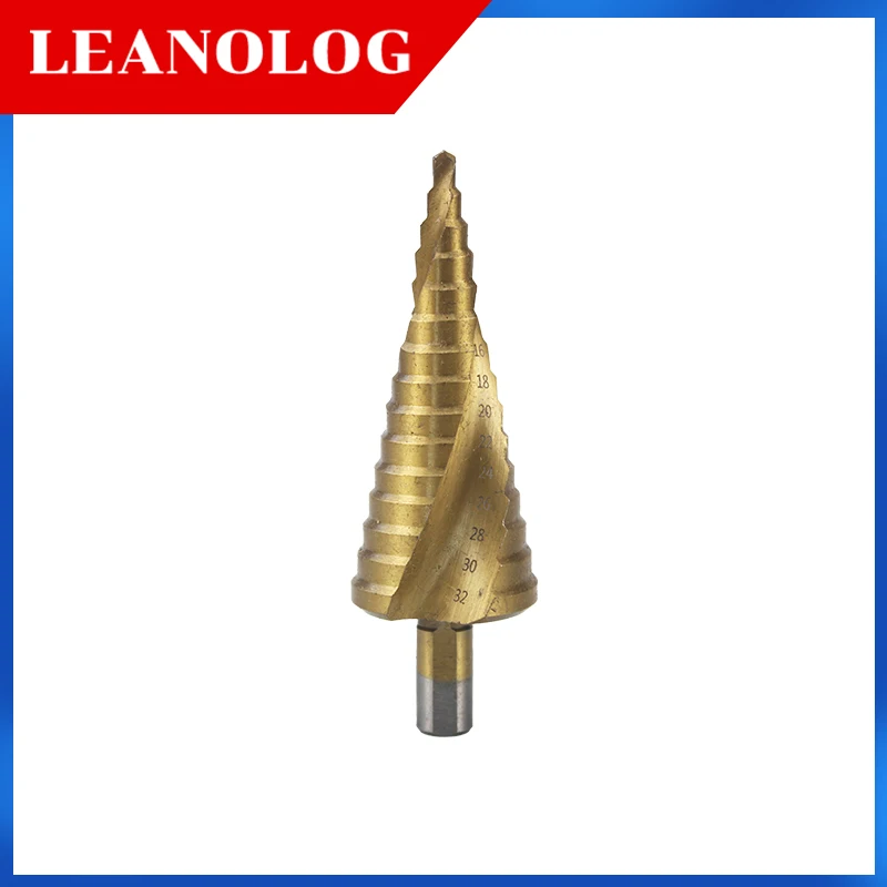 Step Drills 3Pcs Metric Spiral Flute The Pagoda Shape Hole Cutter 4-12/20/32mm HSS Steel Cone Drill Bit Set Step Drill Bit