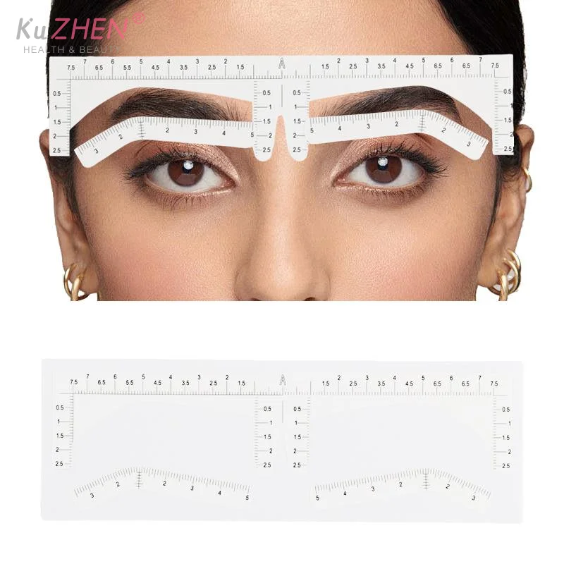 المتاح الحاجب حاكم ملصق لاصق Microblading الوشم الحاجب أدوات قياس ل تجميل دائم توريد الحاجب أداة #5