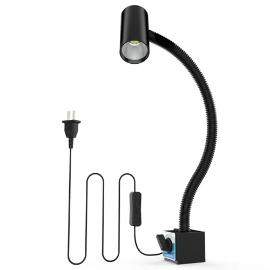 

Magnetic Work Light 1540 Lumens Led Machine Light with Strong Magnetic Base Flexible Gooseneck Magnetic Lamp for Lathe and Dril