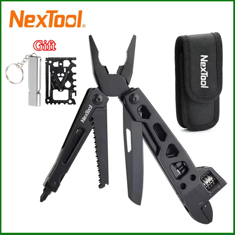 

NexTool 9 In 1 Multi-function Wrench Knife Folding Tool Multi-Purpose Pliers Wood Saw Slotted Screwdrivers Camping Multitools
