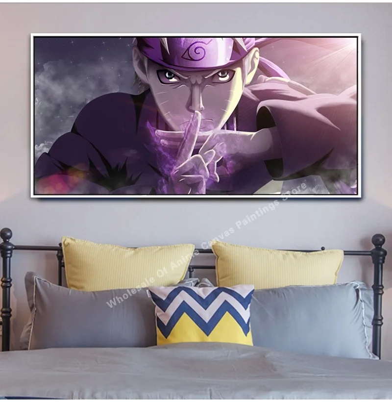 Naruto Family Portrait Anime Animation Peripheral Xiao Cartoon Decorative Painting Bedroom Background Wall Mural
