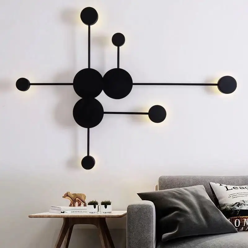 Nordic wall lamp background wall light postmodern minimalist LED Big Dipper living room entryway bedroom luminous wall light