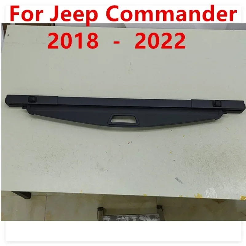 Car Accessories Rear Parcel Shelf Trunk Cover Material Curtain Retractable Spacer Rear Racks For Jeep Commander 2018-2022