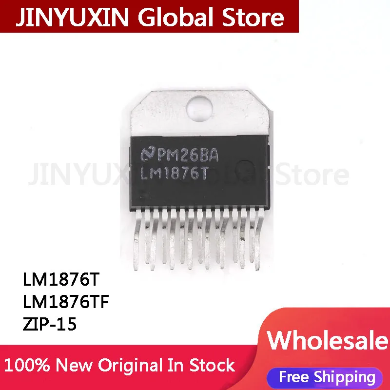 ชิป LM1876TF LM1876T LM1876 2ชิ้นของแท้ใหม่ชิปเครื่องขยายเสียงเครื่องเสียง