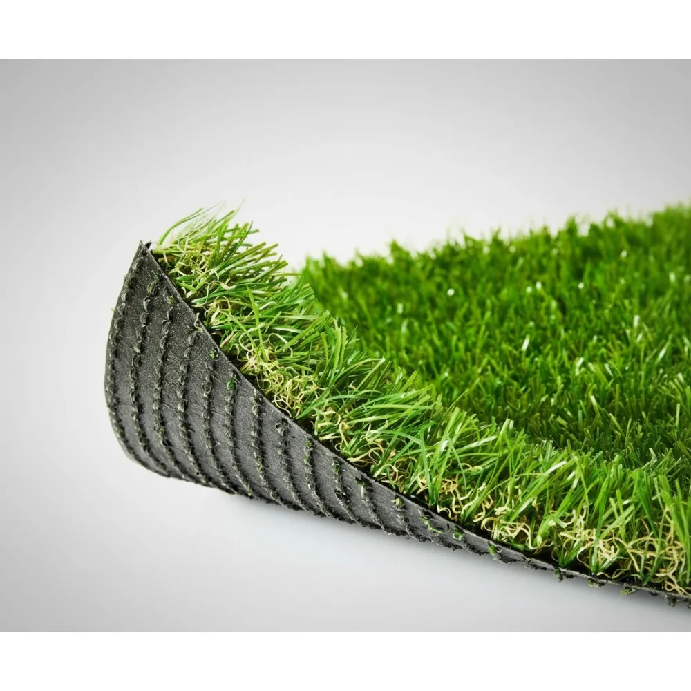 

Realistic Artificial Grass Rug 3x8ft, Thick Pet-Friendly Turf for Garden Yard with Drainage Holes