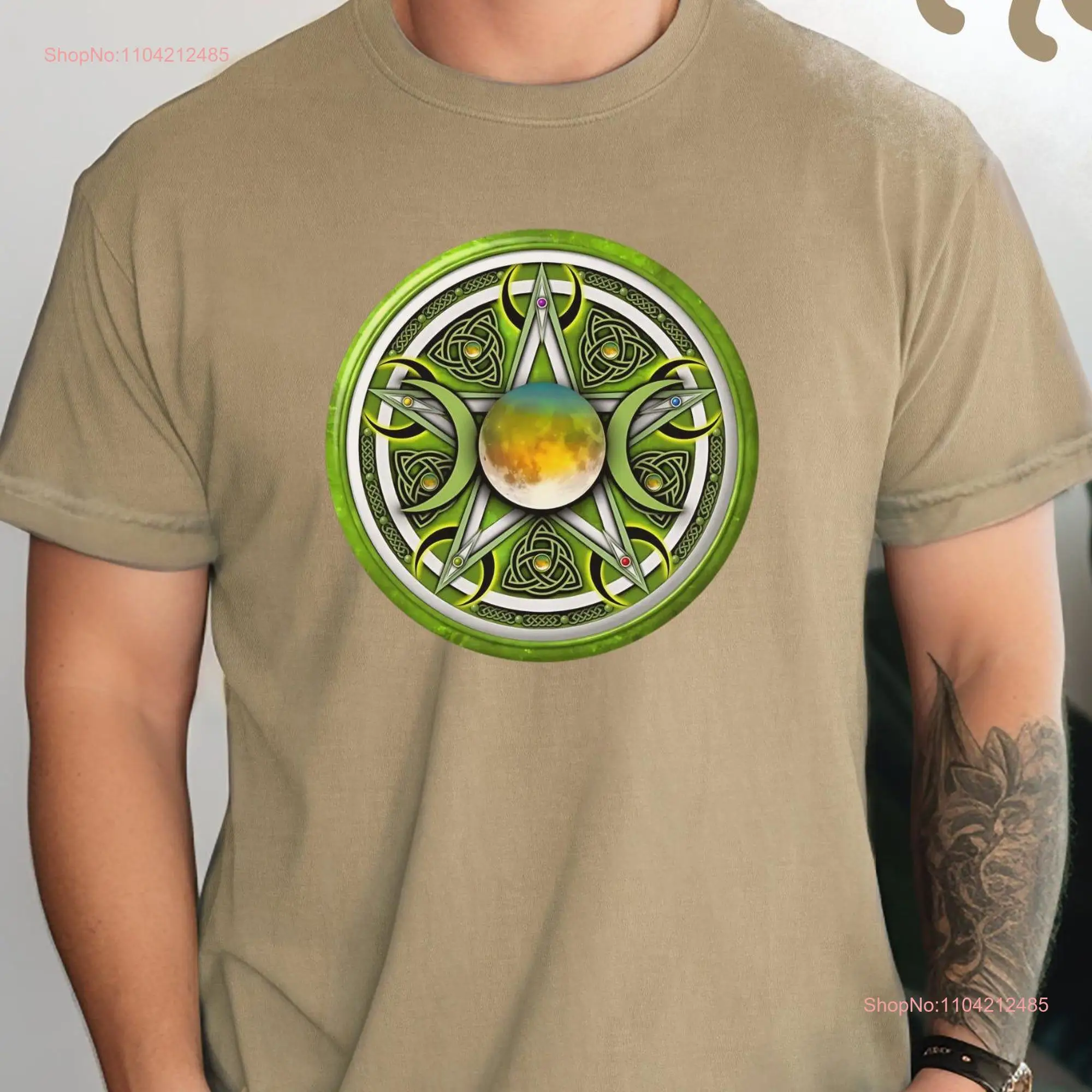 Moon T Shirt Samhain Witch wheel of the year Pagan Halloween calendar Wiccan Wicca long or short sleeves