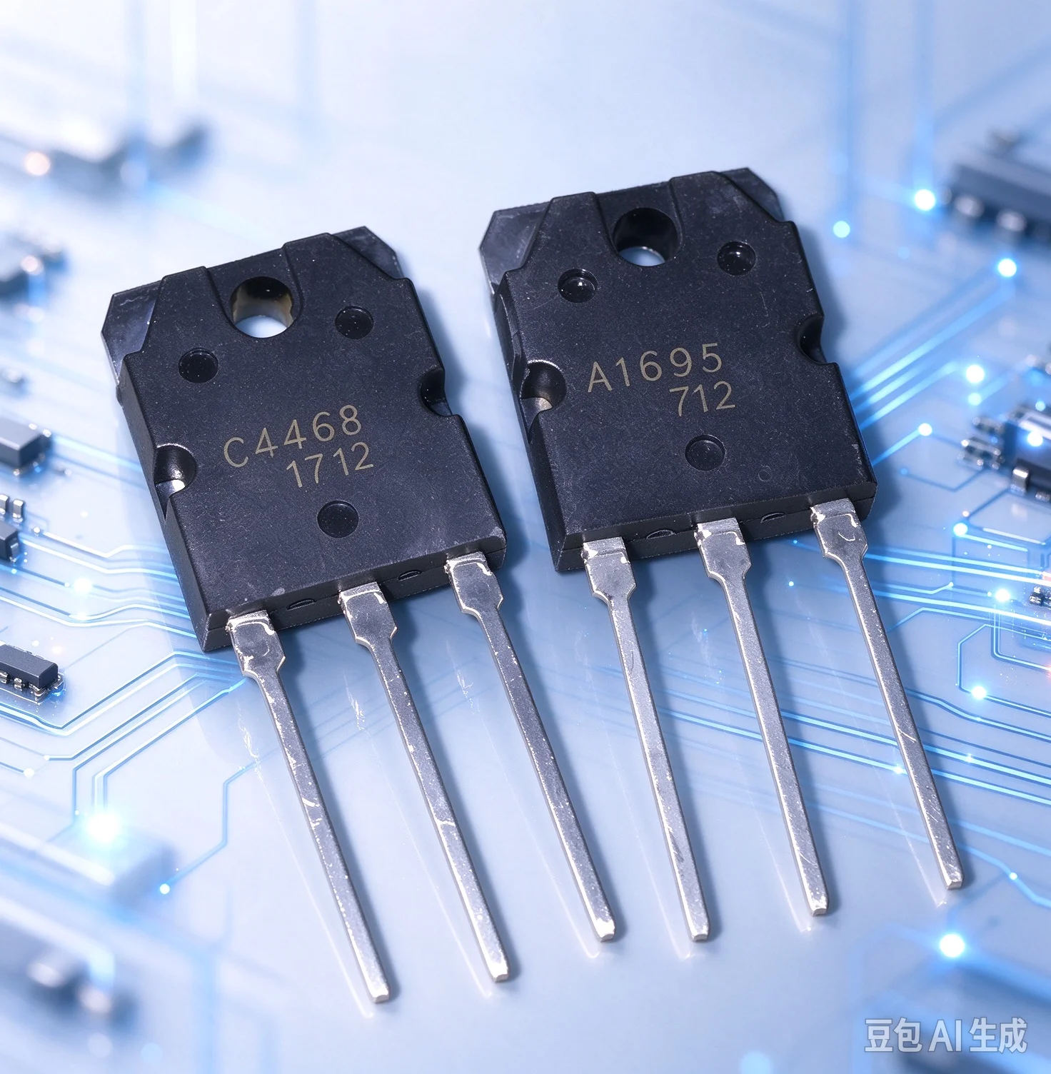 Genuine for A1695 C4468 Amplifier Transistor Pair 2SA1695 2SC4468 Original 3.8USD/Set  20pcs