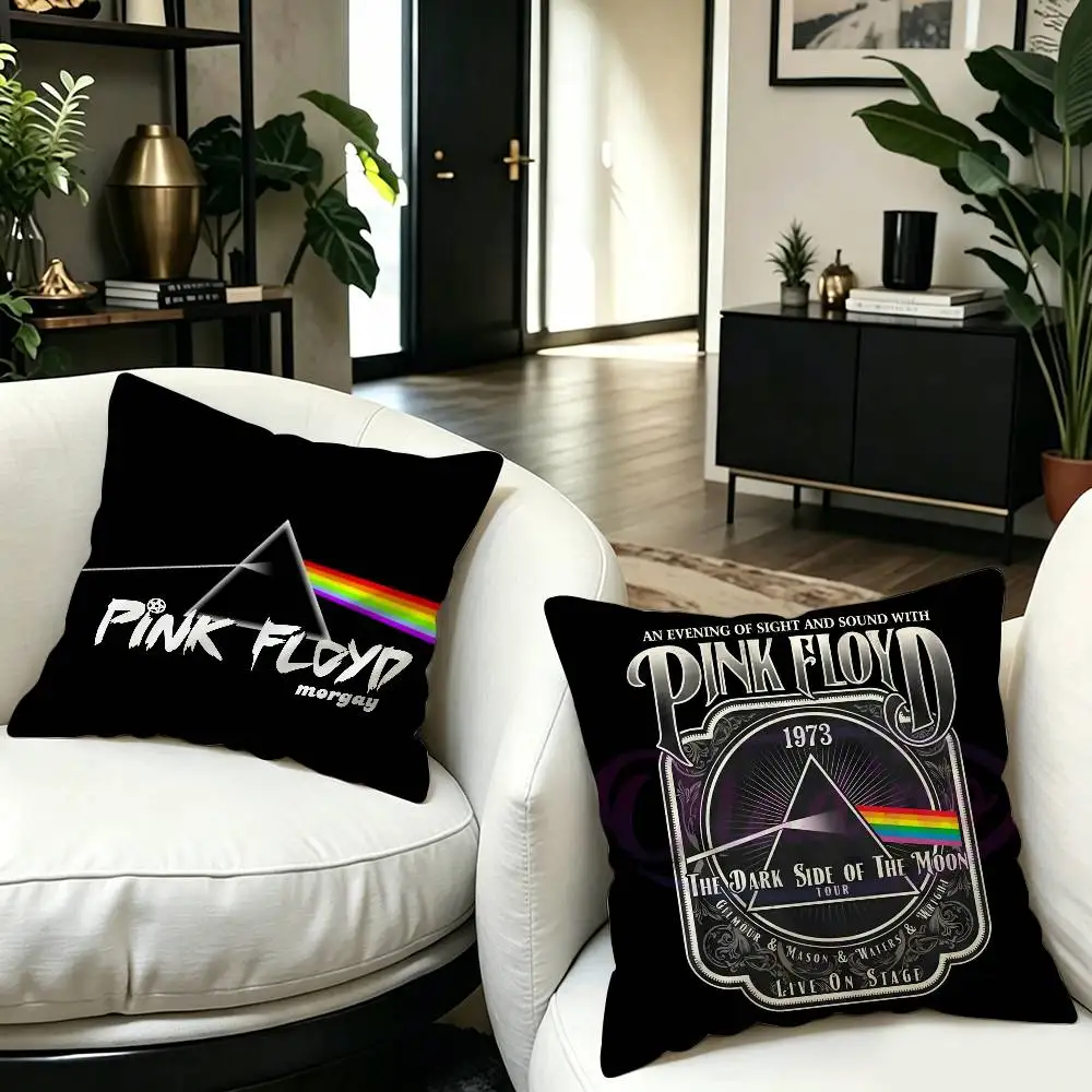 P-Pink-Floyd Psychedelic-Rock Personalized picture text home decorative pillows Household Gifts 45x45cm