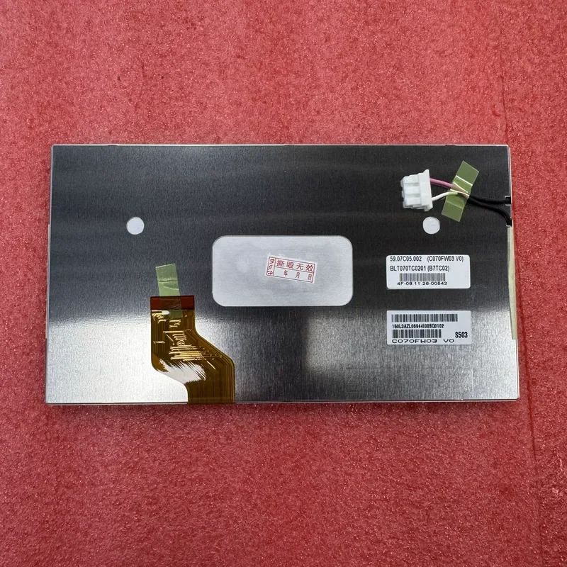 for C070FW03 V0 7 inch Original Car DVD Navigation Mobile TV LCD Screen CCFL High Voltage 30P