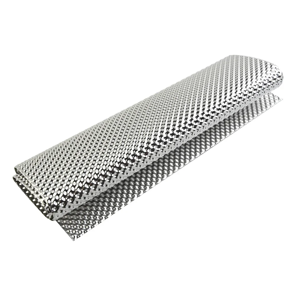 1PC Car Embossed Aluminum Heat Shield 300x500mm Turbo Manifold-Exhausts Electrical Direct Replacement Car Tool Accessories