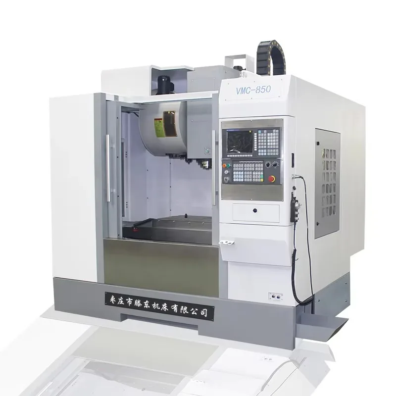 High Speed Vertical CNC Milling Machine VMC850 4 Axis GSK Control System BT40 Spindle Taper 8000rpm Max Spindle Speed 24-Tool