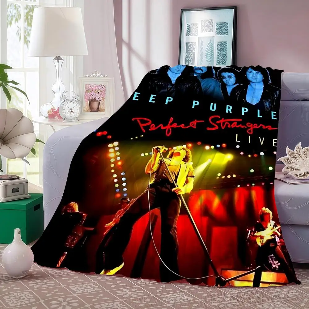 

Плед D-Deep P-Purple из фланели, пушистый, мягкий, теплый, приятный для кожи, для дивана, кровати, офиса, для сна зимой