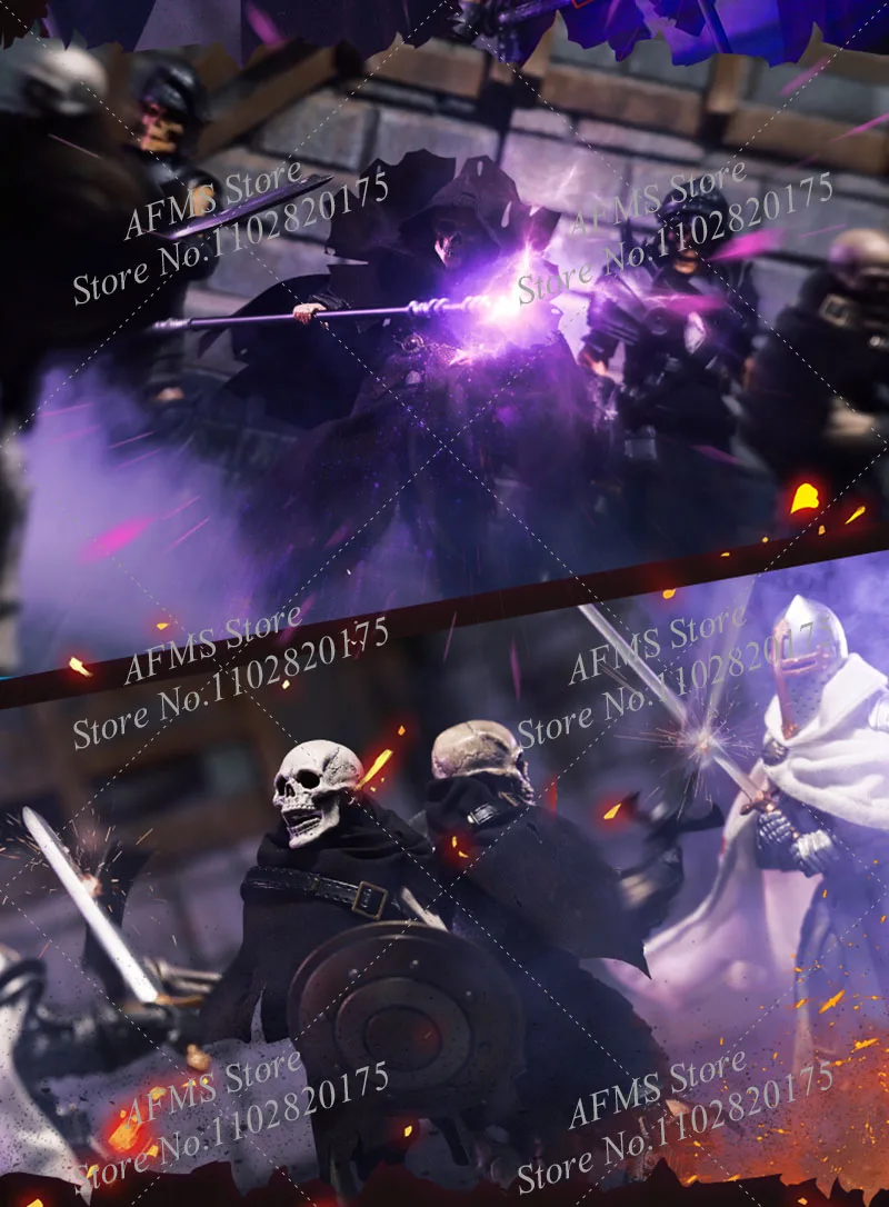 ‌ Quattro cavalieri scala 1/12 mantello scheletrico mago Deathwave scheletro soldato mantello top outfit ‌   Per il corpo della action figure da 6 pollici