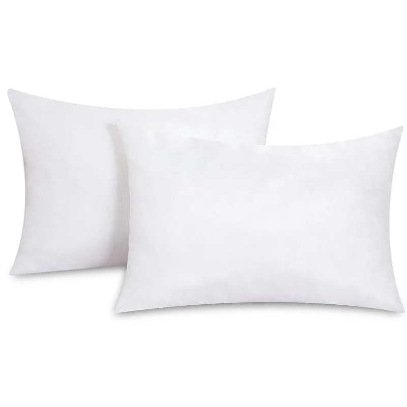 2pcs Set Soft Durable White Pillow Cushions Inserts 30x50cm 45x45cm 50x50cm Fluffy Inserts for Living Room Sofa Bed Home Decor