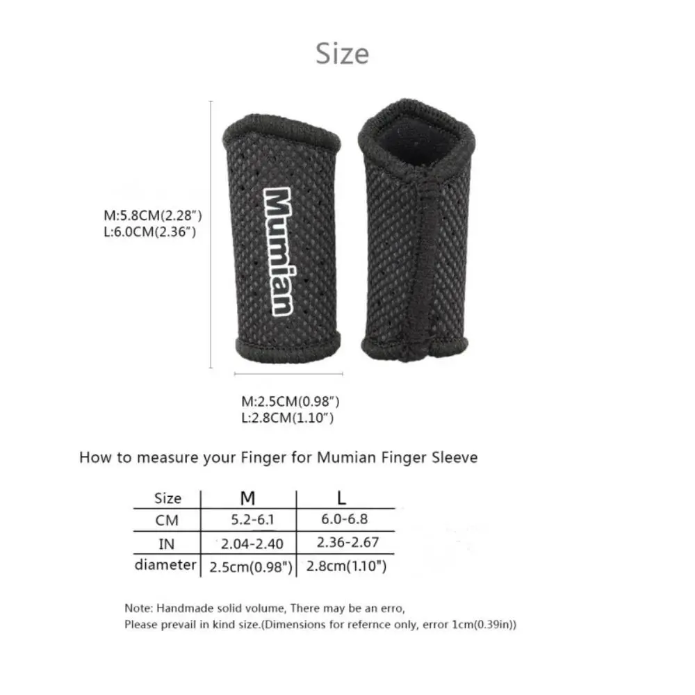2Pcs Finger Support Elastic Finger Sleeve Mesh Breathable Finger Support Band Wear-resistant Finger Protection Guard