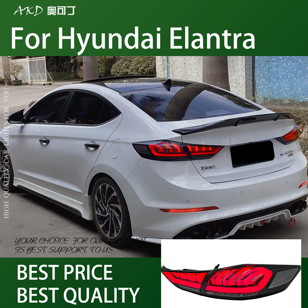 

Car For Hyundai Elantra 2016-2019 Elantra Tail Lamp Led Fog Lights DRL Hella Tuning Light Car Accessories Tail Lights