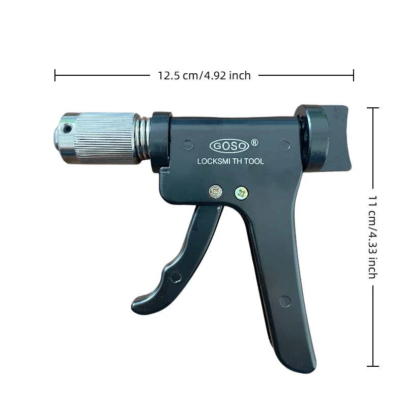 GOSO Gun Style Plug Spinner 2023 New Rapid Reverse Locksmith Tool for Auto Cross Pin Locks HUK KLOM Style - view 6