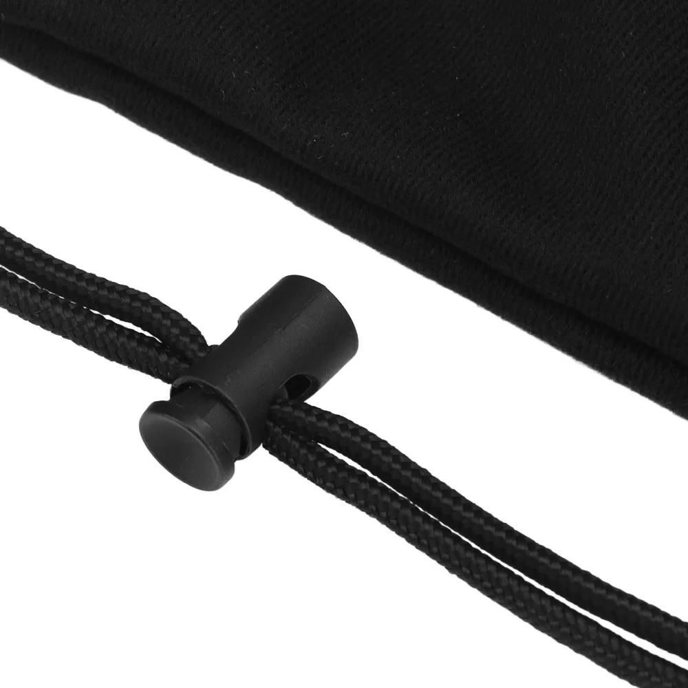 

Velvet Cloth Tennis Racket Storage Bag Adjustable Shoulder Strap Soft Supple Tennis Racquet Bag Black Drawstring Bag
