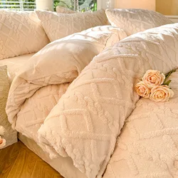 Bonenjoy Tuff Velvet Duvet Cover Winter Quilt Cover Warm Comforter Cover Thicken Bedding Home Soft Blanket 이불커버 (No Pillowcase)