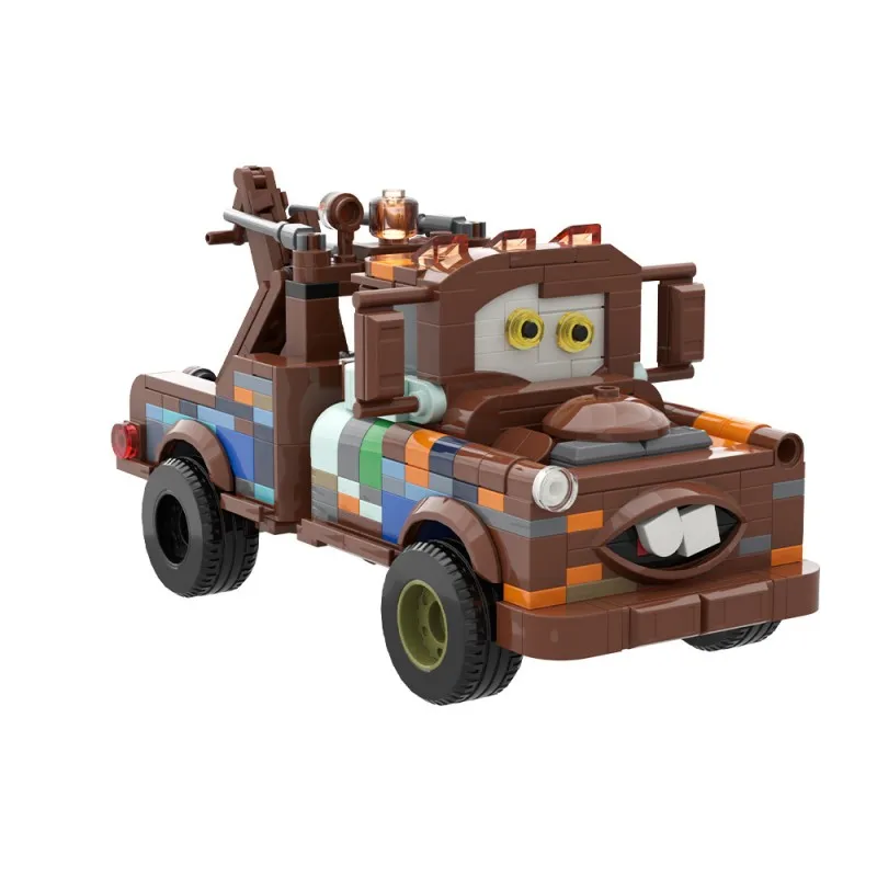 

MOC Classic Retro Tow Truck Building Blocks Cartoon City Vehicle Construction Set Educational Children Toys Mini Architecture