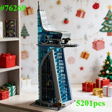 

Набор строительных блоков Hero Assembly Building 76269, совместимый с деталями Lego, подходит для рождественских подарков, 5201 деталь.