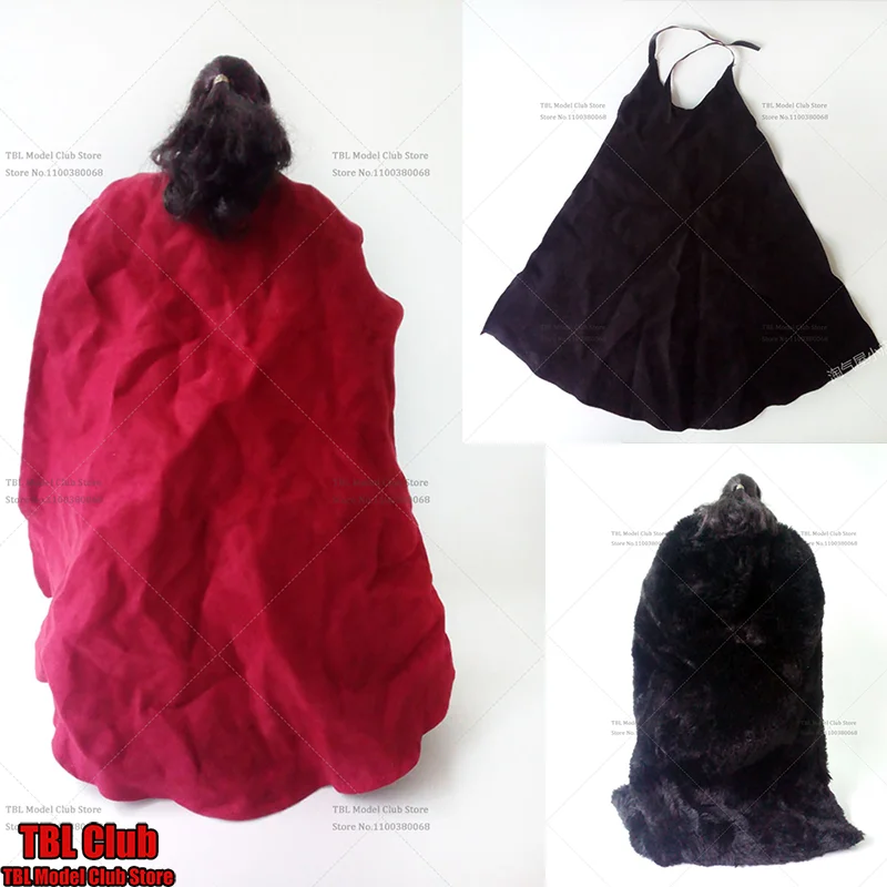 Roupas masculinas em escala 1/6, futuristas militares antigos, espadachim, capa de pelúcia grossa, manto de algodão para figura de ação de 12 polegadas, soldado