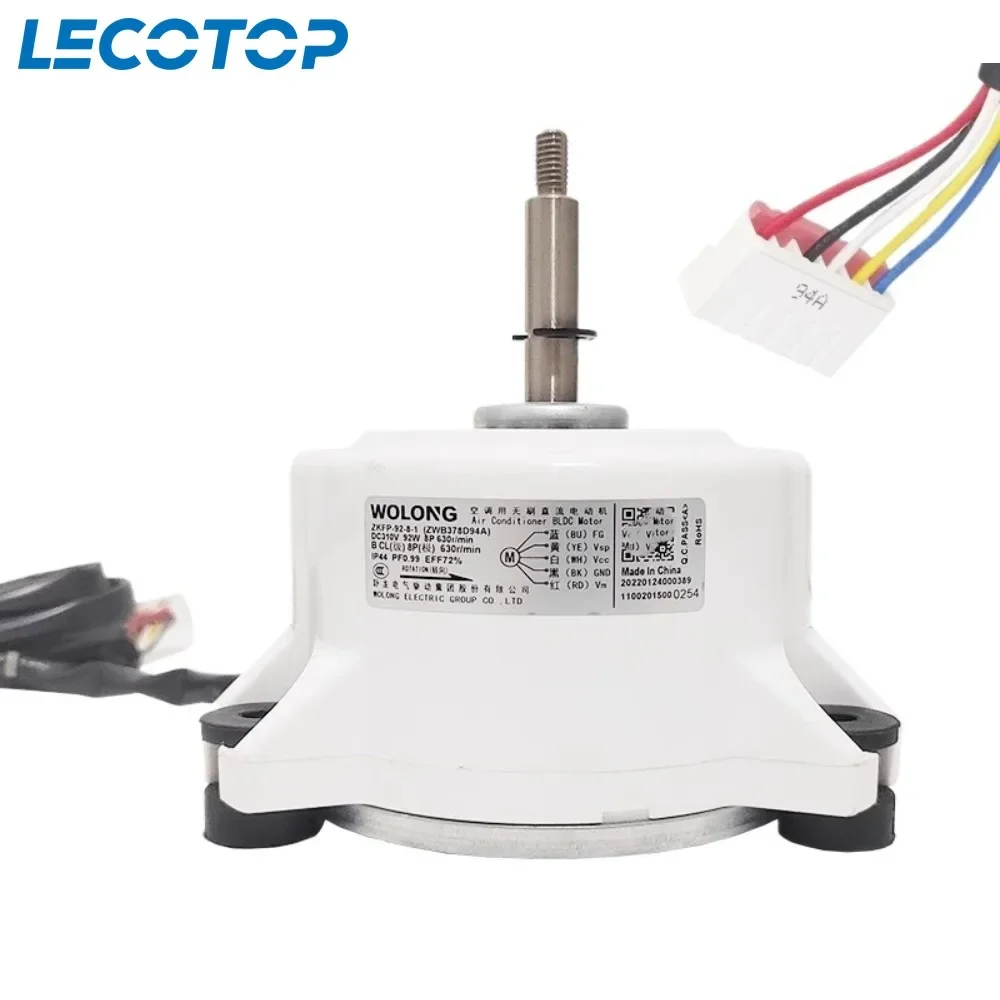 

New ZKFP-92-8-1 ZWB378D94A Indoor Unit DC Fan Motor For Midea Air Conditioner Conditioning Spare Parts