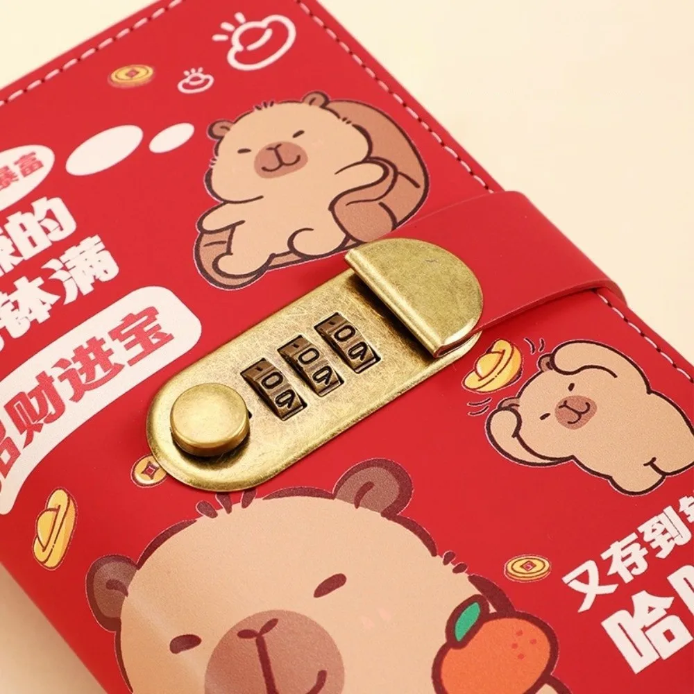 

Capybara 100 Envelopes Money Saving Challenge Save Money Large Capacity Money Collection Book Waterproof Reusable