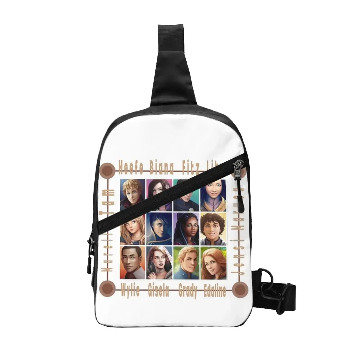 

Keeper Of The Lost Cities Character Chest Bag Men Sling Crossbody Backpack Chest Bag Traveling Hiking Daypack Shoulder Bag
