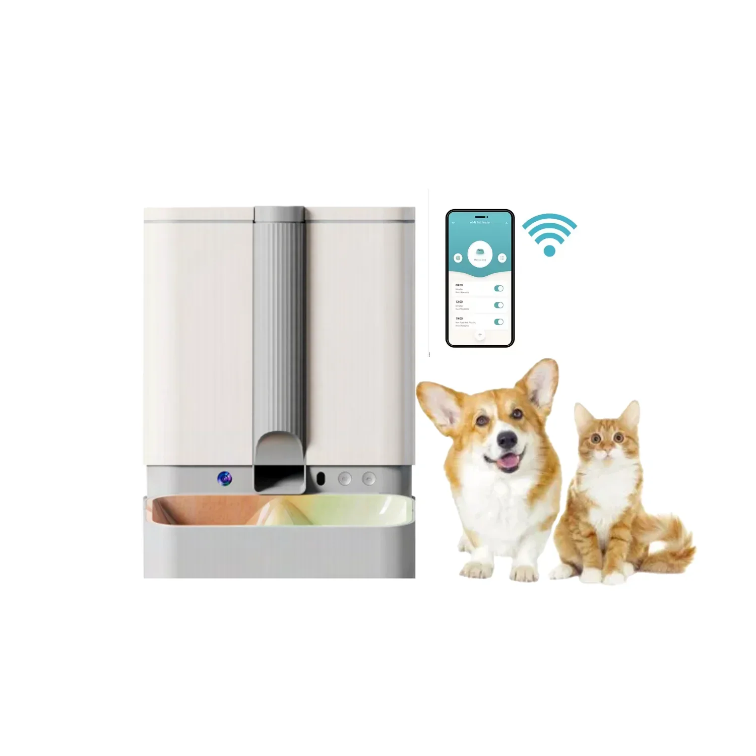 

Pet Product Smart APP Control HD Camera Ceramic Bowl Pet Feeder Dog Cat Vacuum Sealing Automatic Pet Feeder