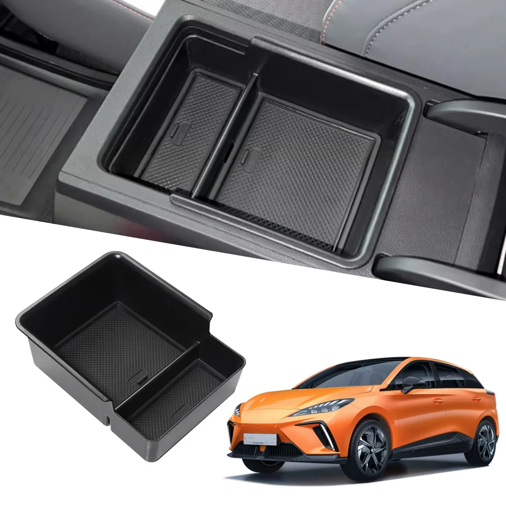 For MG 4 MG4 EV EH32 MuLan 2022 2023 2024 Center Console Armrest Storage Box Container Sundries Cubby Car Accessories