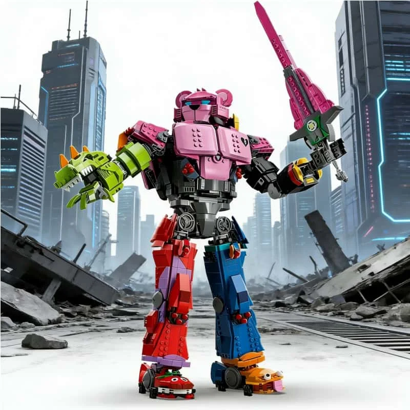 

2503 шт., модель строительного блока капитана меха, креативный робот, строительный блок в сборе, детская рождественская игрушка, подарок на день рождения