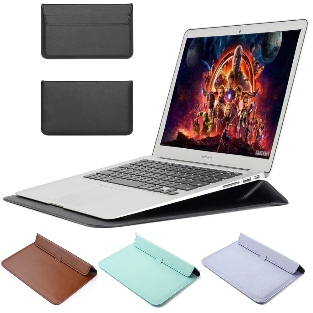 

Новая сумка для ноутбука Macbook M1 Chip 2020 Pro A2338 A2251 A2179 для Air Pro Retina 11 12 13 15 16 дюймов, чехол для ноутбука из искусственной кожи