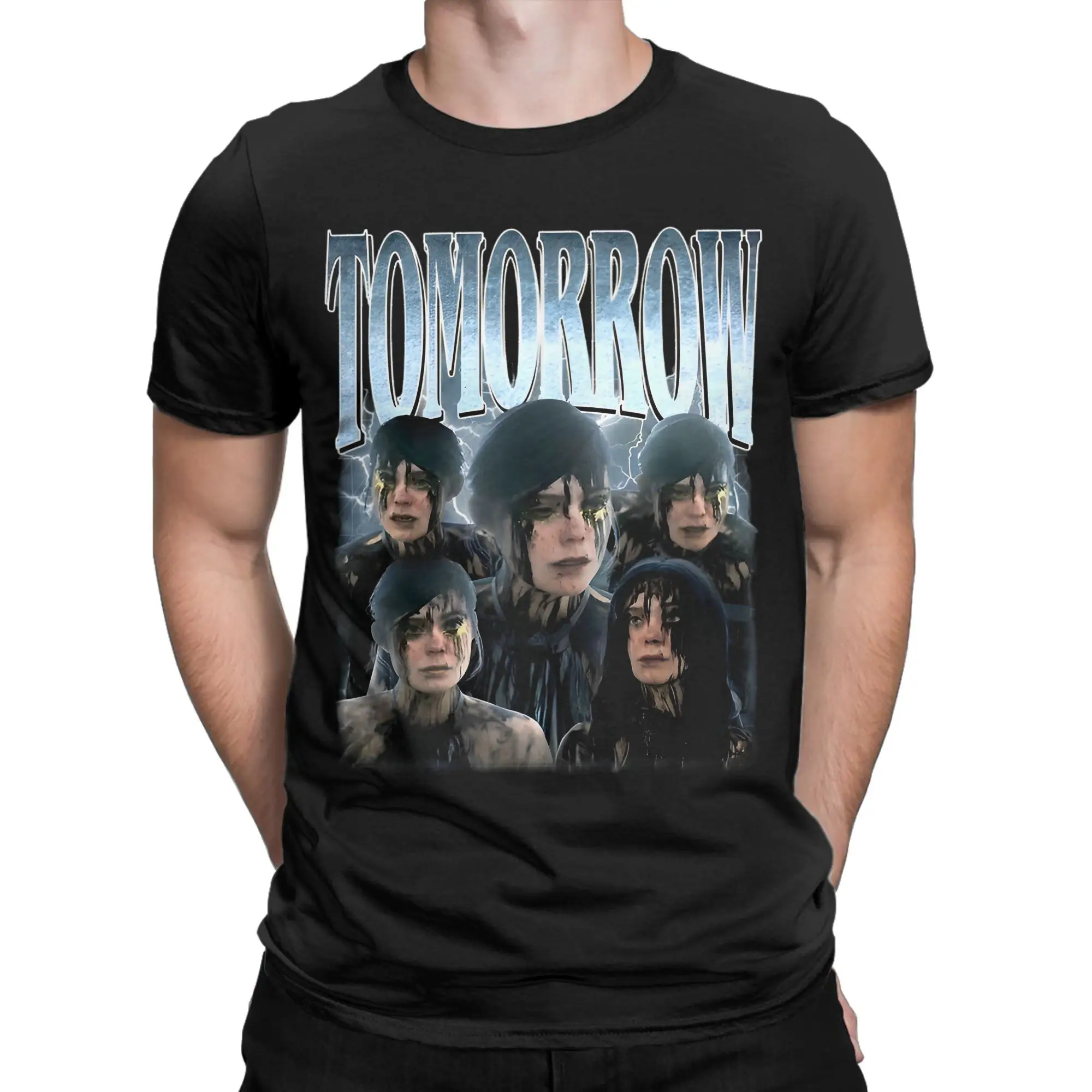 

Tomorrow Death Stranding 2 Video Game Men's T Shirts Vintage Tees Short Sleeve Crewneck T-Shirts 100% Cotton Summer Clothing