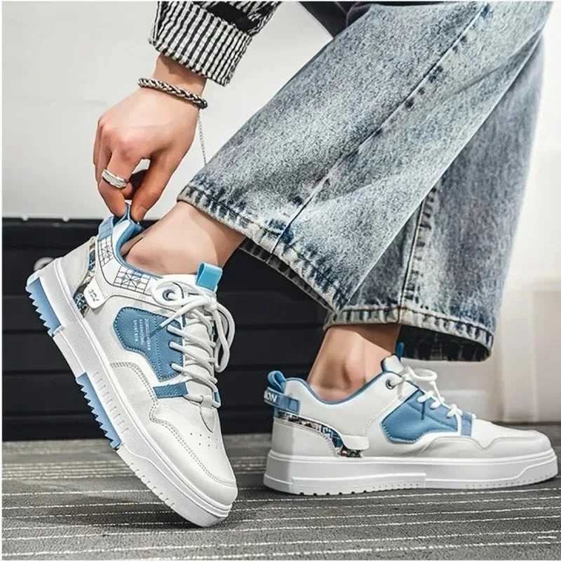 

2025 Fashion Men Casual Platform Sneakes LaceUp Trainers Student Sneakes Mens Vulcanized Shoes Tennis Sneakers