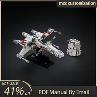 515pcs Moc-75376 Star Battle X Wing Starfighter Model Building Blocks Bricks Diy Creative Assembly Educational Toy Kid Gift