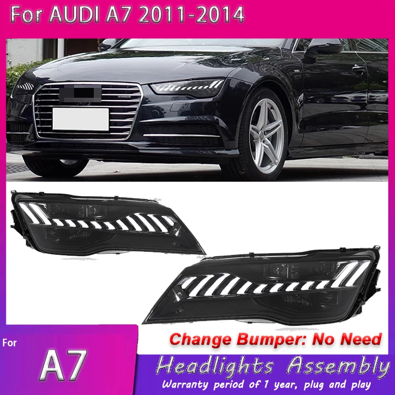 

Car Styling Headlights for Audi A7 2011-2018 RS7 LED Head Lamp DRL Dynamic Turn Signal Projector Lens Automotive Accessories