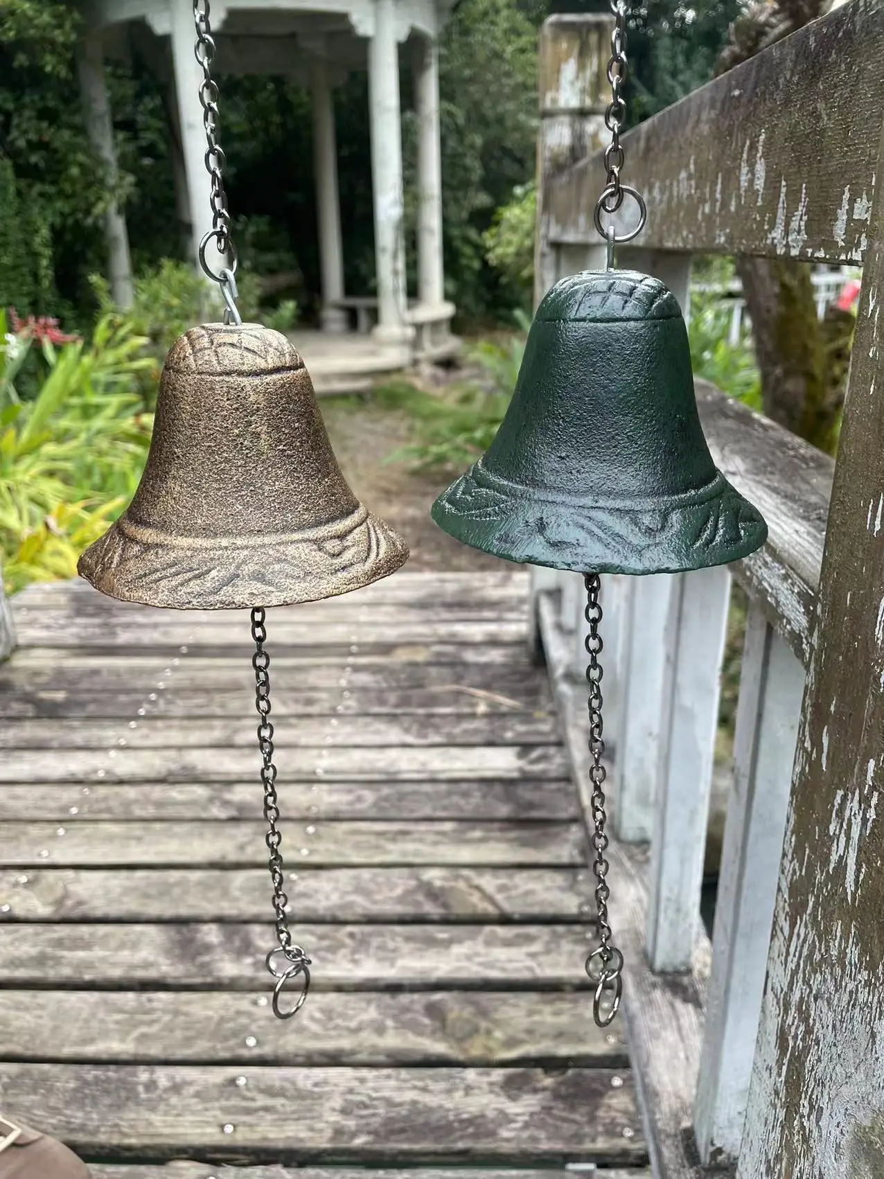 Home Decoration Retro Decor Hanging Bell Metal Wall Decor Dinner Bell Captains Bell Vintage Cast Iron Decoration Iron Ornaments