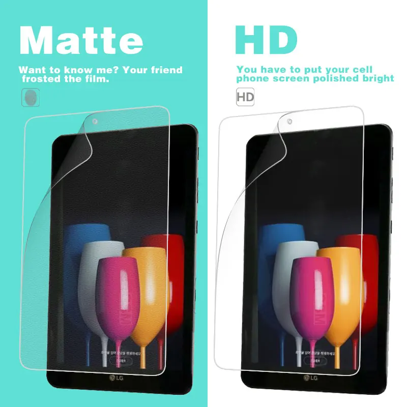 

Anti-Fingerprint Matte Film For LG G Pad IV 8.0 FHD V553 8 in Front Clear HD Glossy Film LCD Screen Protector Cover Shell
