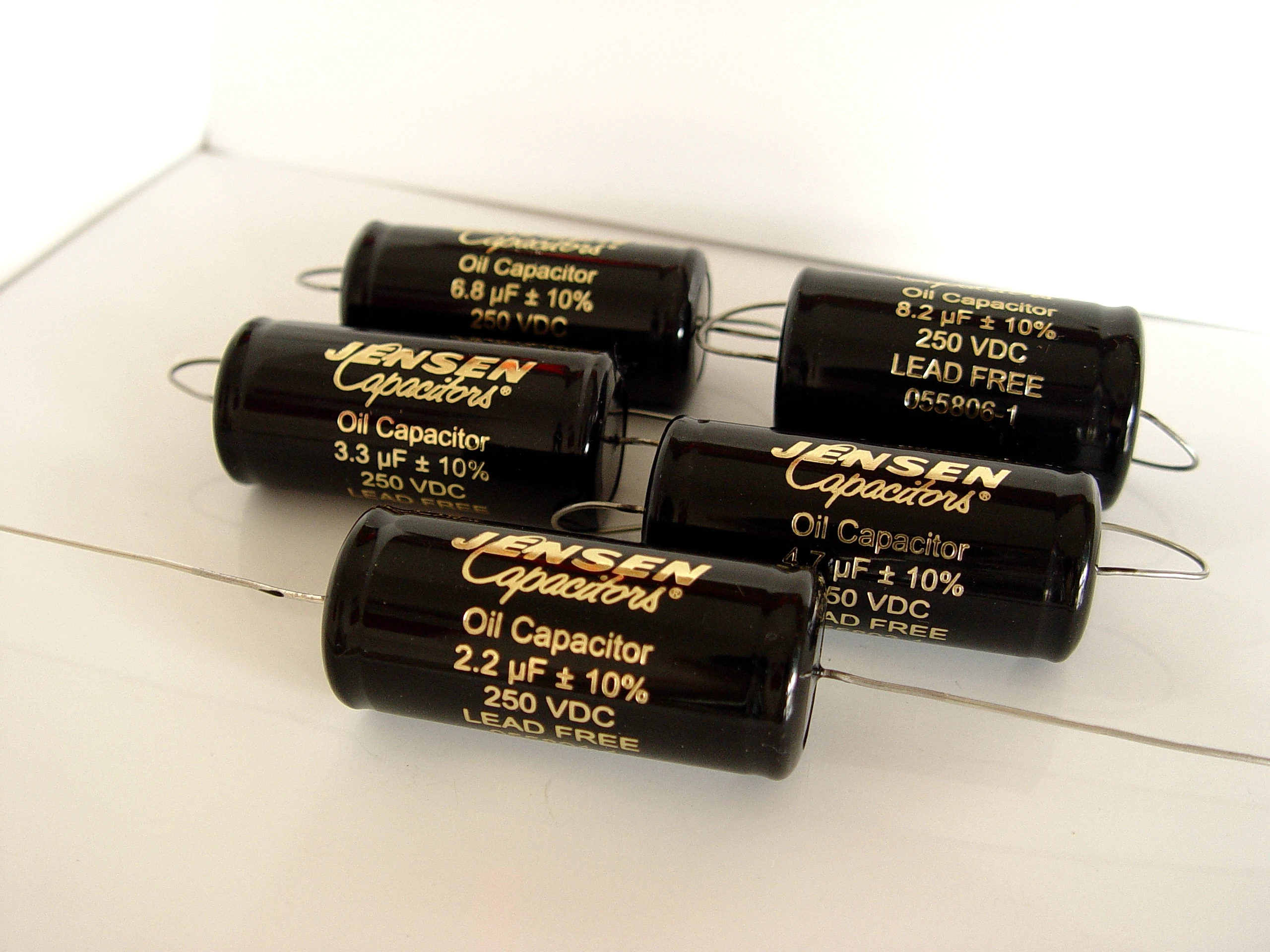 1pcs Original Denmark Jensen 2.2-100uf 250V gold plate oil immersed capacitor handcrafted by Danish factory Free shipping