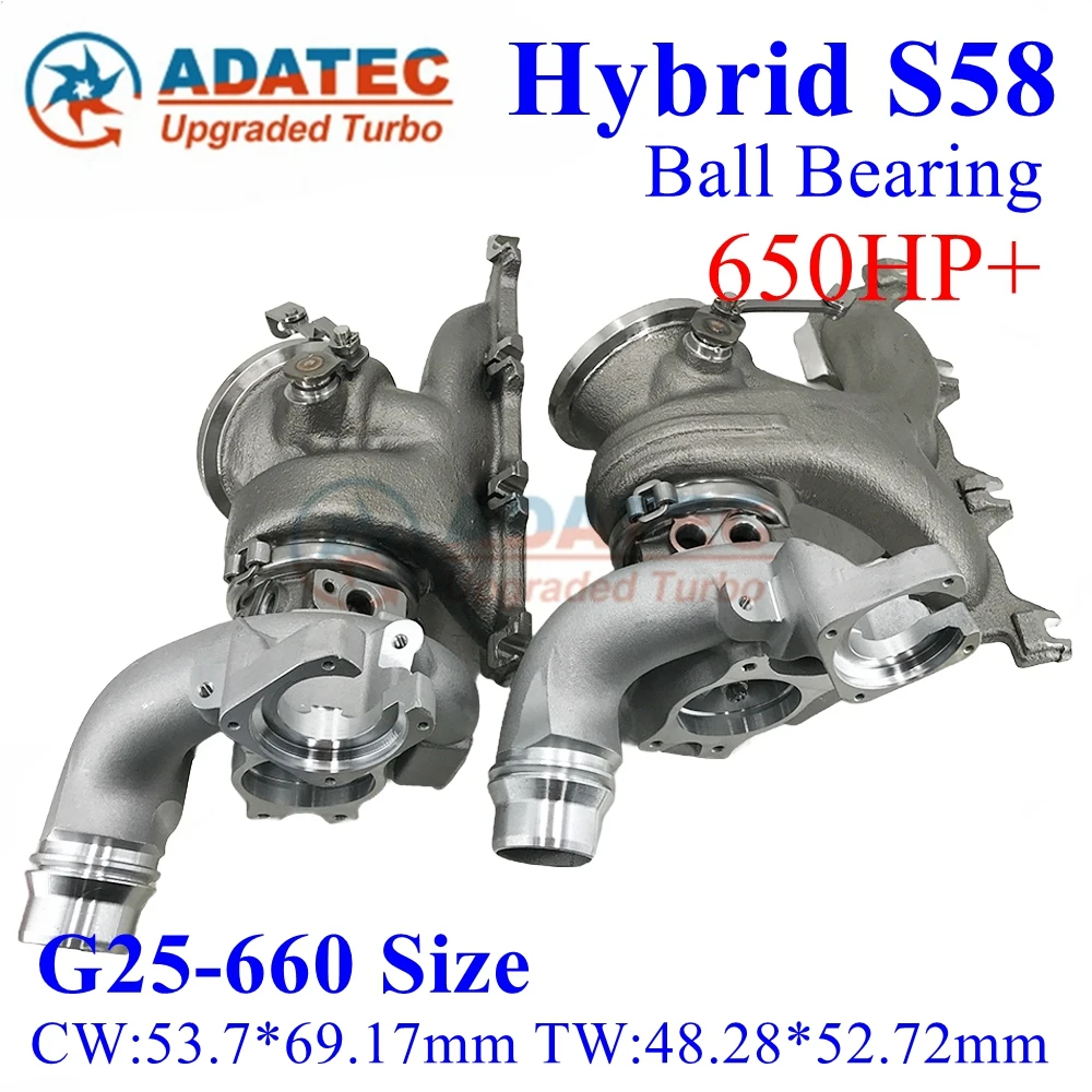 

Ball Bearing G25-660 Hybrid S58 Turbocharger 650HP+ 8054873 8469097 11658054872 8469098 for BMW M4 G82 M3 G80 X3M F97 X4M F98 S